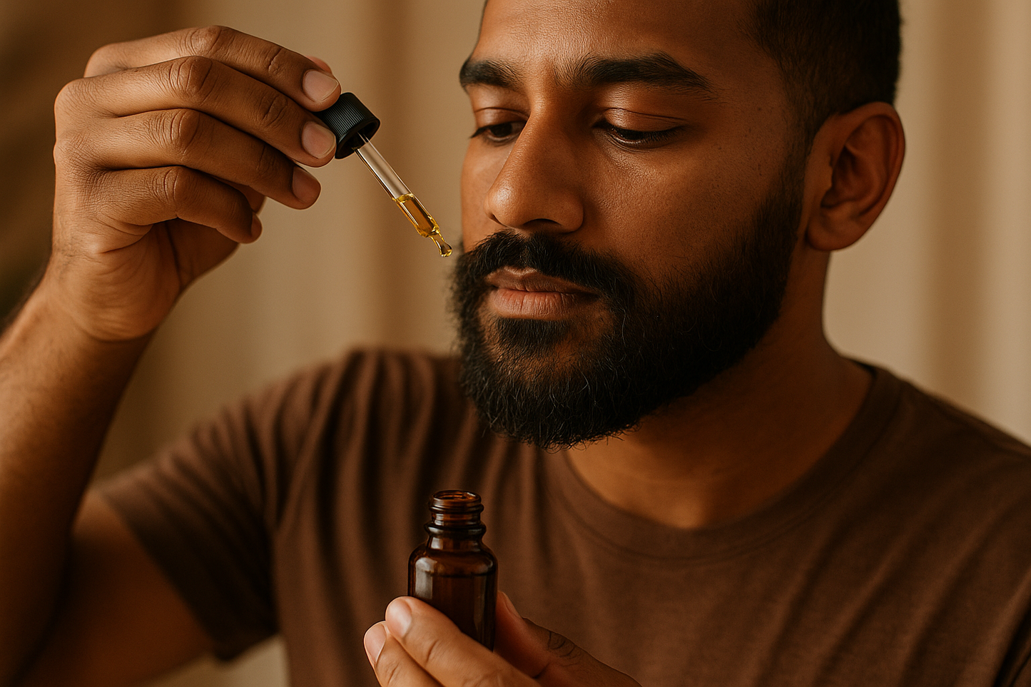 model -beard oil