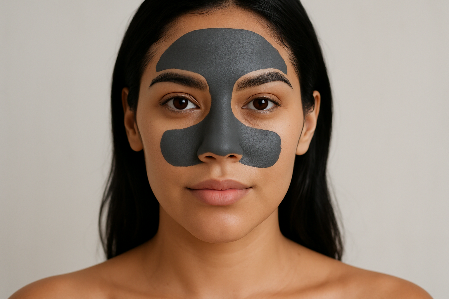 model charcoal mask
